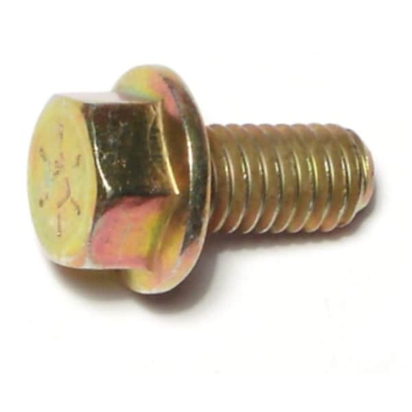Midwest Fastener Grade 8, 3/8"-16 Flange Bolt, Zinc Plated Steel, 3/4 in L, 50 PK 50330 - main